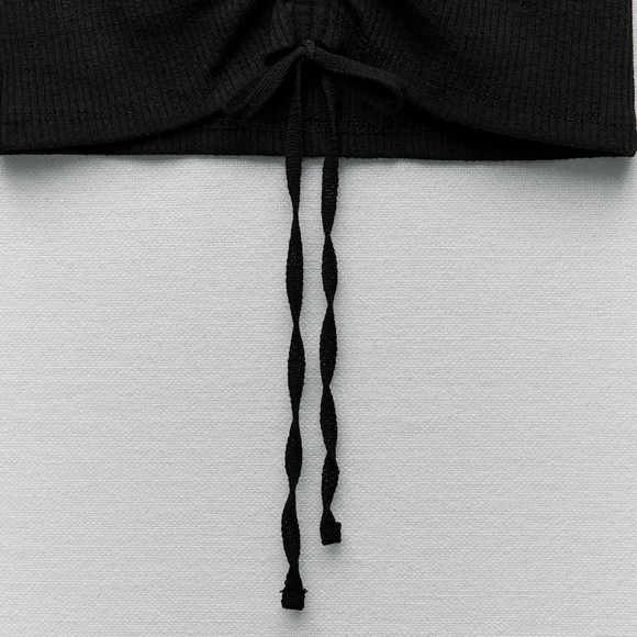 Zara Rib Polo with Gather Detail top - Picture 5 of 8